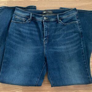 Levis Jeans Blue Perfectly Slimming Boot Cut 512 Denim Pants High Rise Sz 16S